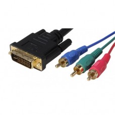 Component Cable DVI to 3RCA 6 Feet